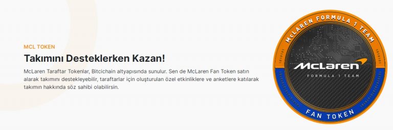 Bitci Borsası McLaren Token ‘ı Ön Satışa Sunuyor ! MCL Token !