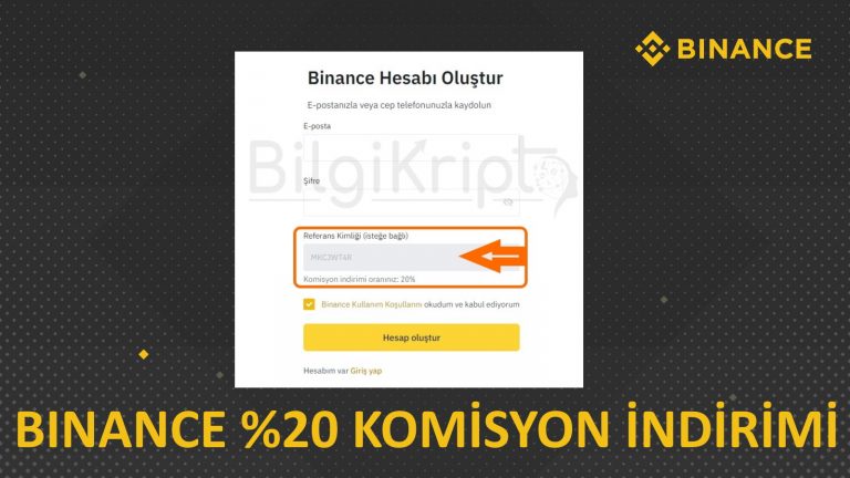 Binance Yüzde 20 Referans Kodu ! Binance %20 Komisyon İndirimi !