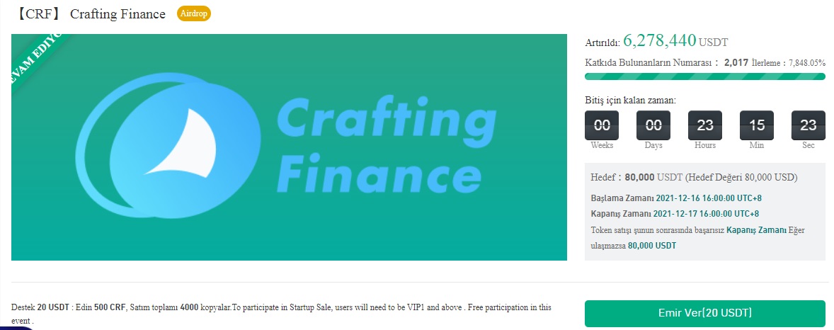 crafting finance nedir
