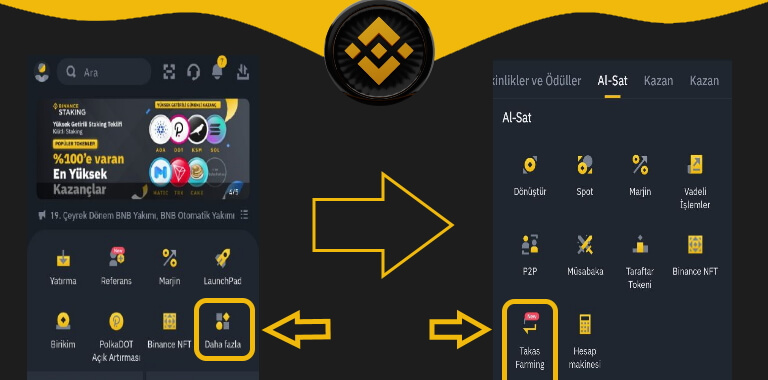 Binance Takas Farming Nedir ? Takas Farming İle Kolayca Alın Ve Satın Token Nasıl Seçilir Slipaj Nasıl Görüntülenir Slipaj Nedir ?  Spot Alım Satımına Kıyasla çok kolay olduğunu gösterin Takas Farming Nasıl Kullanılır Ve Ödüller Nasıl Alınır Nasıl Takas Edilir  Takas Geçmişi Nasıl Görüntülenir  Ödüller Nasıl Kazanılır  Kazanılan Ödüller Nasıl Alınır  Ödül Geçmişi Nasıl Görüntülenir Takas Farming’in Temel Avantajları Takas Farming Mobil Akışını Gösterin Ne Gibi Riskler Söz Konusudur? Yaklaşan Etkinlikler