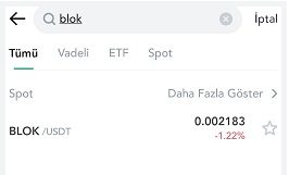 blok token nerede var