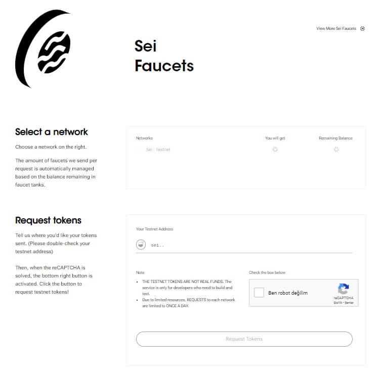 sei faucet