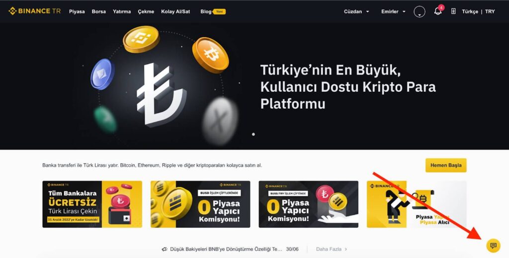 binance tr telefon numarası