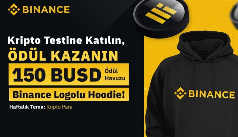 Ödüllü Binance Kripto Testi Başlıyor!