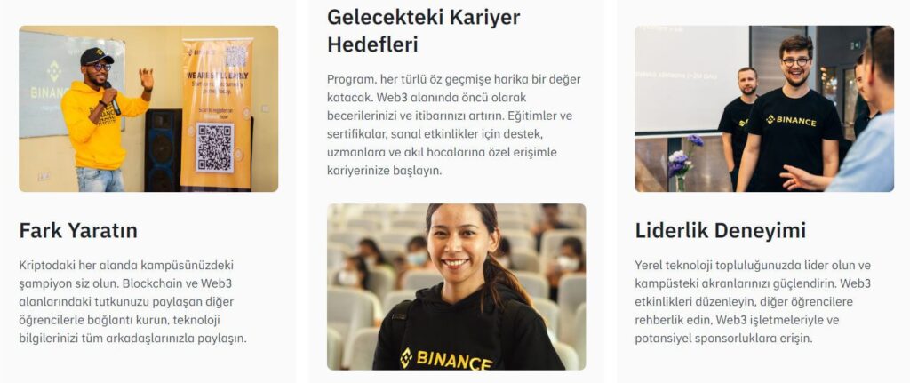 binance academy öğrenci programı