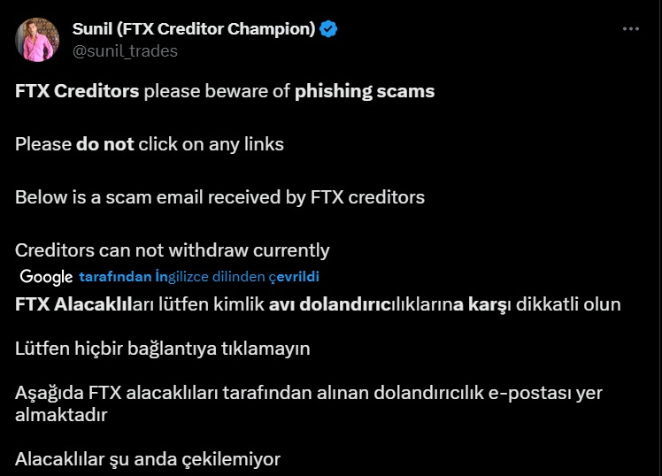 ftx mail, dolandırıcılık maili, ftx sahte mail