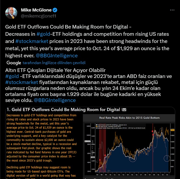 mcglone bitcoin altın haber kripto para haberleri 25 ekim 26 ekim