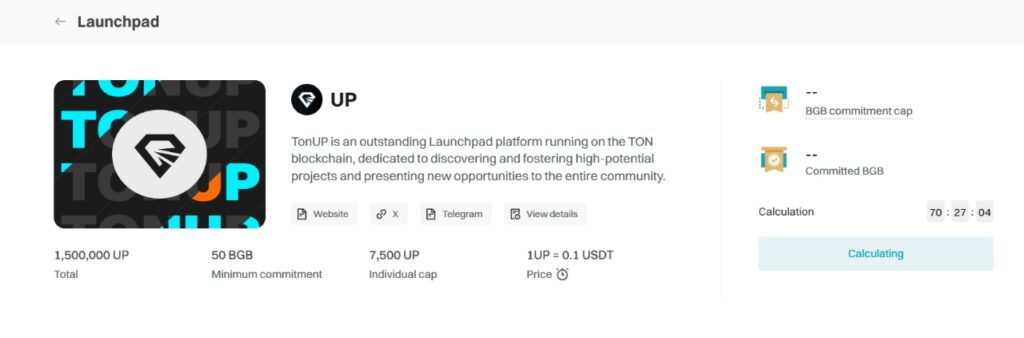 tonup up bitget launchpad ön satış startup bgb nereden alınır nasıl alınır bilet yorum geleceği