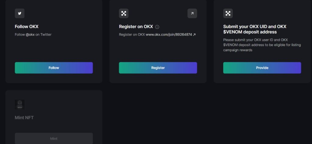 venom okx testnet airdrop uid nerede