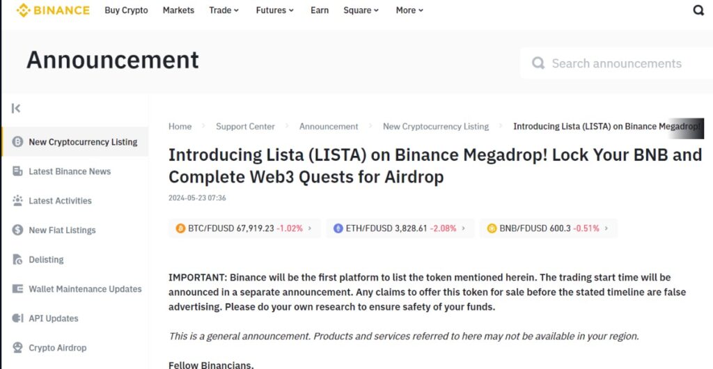 binance megadrop yeni çıkacak coinler çıkan coinler tokenler kripto paralar altcoinler haziran binance yeni listelenecek coinler airdrop binance airdrop 