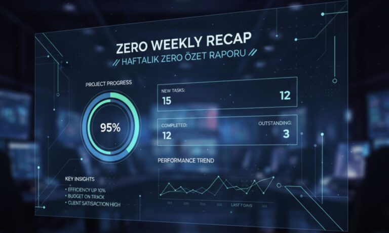 Zero Weekly Recap: Haftalık Zero Özet Raporu Zero Weekly Recap: Haftalık Zero Özet Raporu