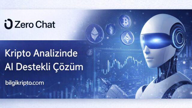 Zero Chat AI kripto analiz platformunu gösteren yapay zeka görseli