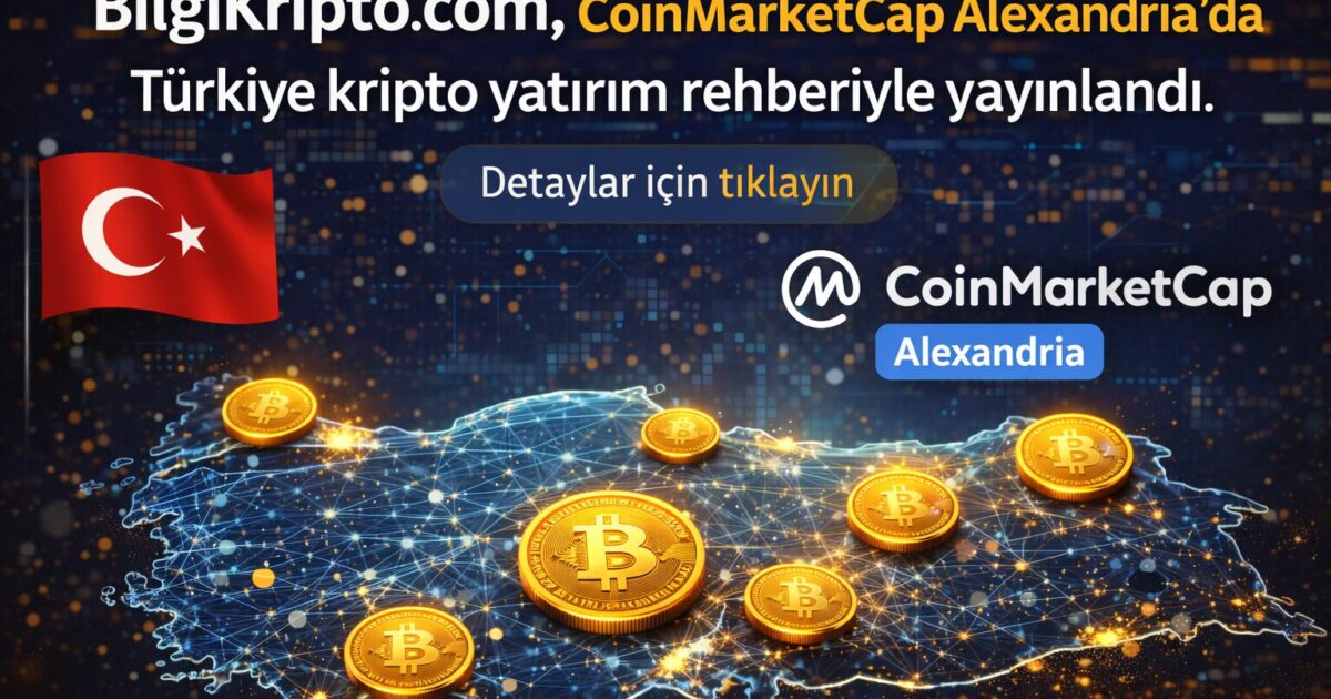 BilgiKripto.com, CoinMarketCap Alexandria'da Türkiye kripto yatırım rehberiyle yayınlandı