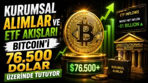 Kurumsal Alımlar ve ETF Akışları Bitcoin'i 76.500 Dolar Üzerinde Tutuyor