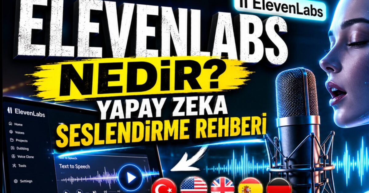 metinden sese çevirme, elevenlabs nedir, yapay zeka seslendirme