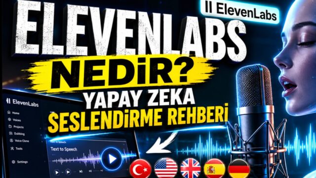 metinden sese çevirme, elevenlabs nedir, yapay zeka seslendirme