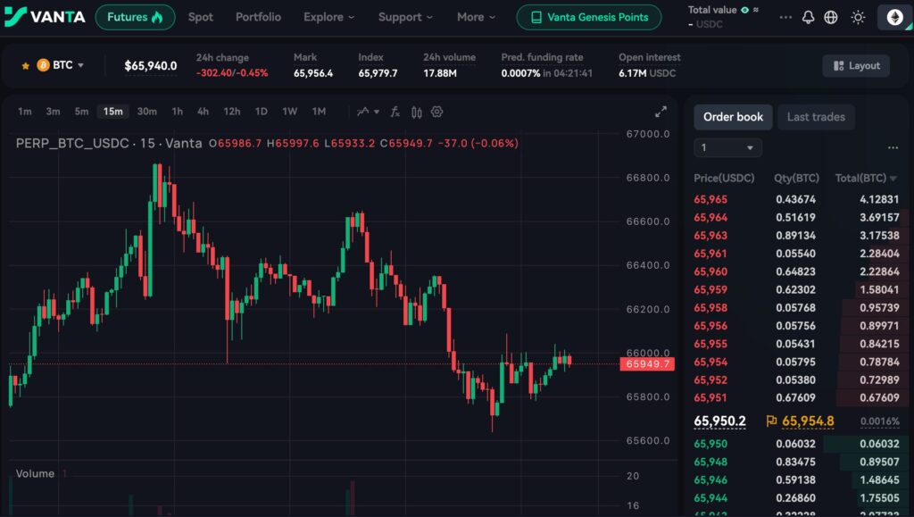 vanta exchange