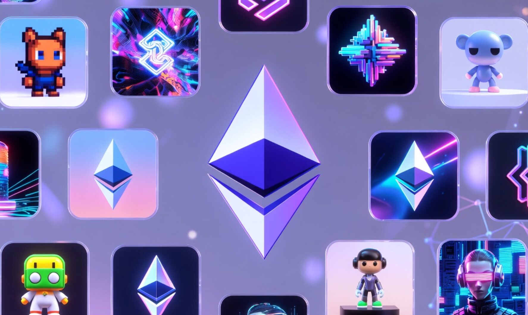 ERC-721 NFT standardını gösteren görsel